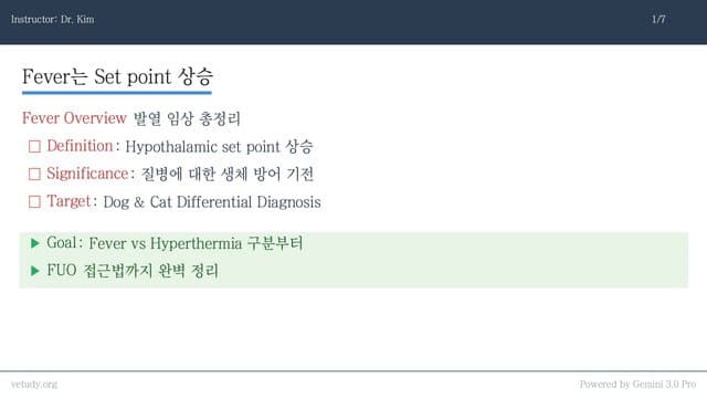 Fever 완벽 정복: 메커니즘부터 FUO 진단까지