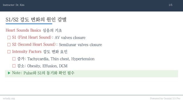 심장 청진과 맥박: 소리와 촉각으로 끝내는 순환기 진단