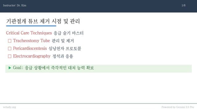 응급실 필수 술기: 기관튜브, 심낭천자, 그리고 ECG