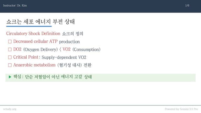 응급실의 사신, 쇼크(Shock) 완벽 제압하기