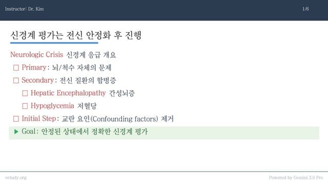 신경계 응급: TBI부터 척수 손상까지 완벽 정리