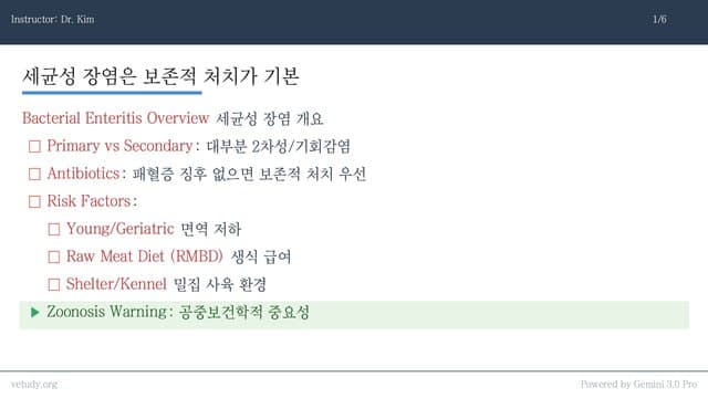 소동물 감염성 장염 및 전신 원충 질환 완벽 정리
