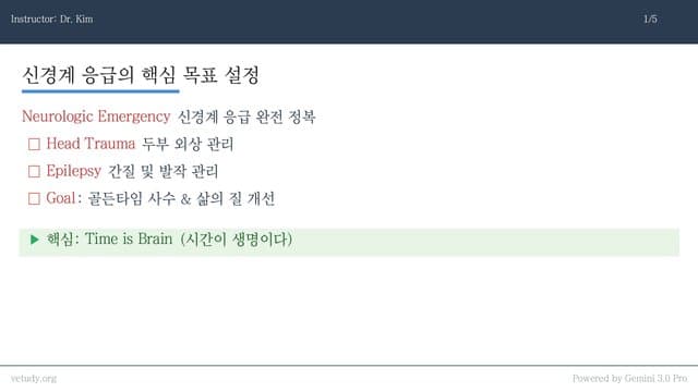 실전 신경계 응급: 두부 외상과 발작 완전 정복