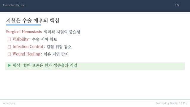 외과적 지혈과 배액: 실전 테크닉
