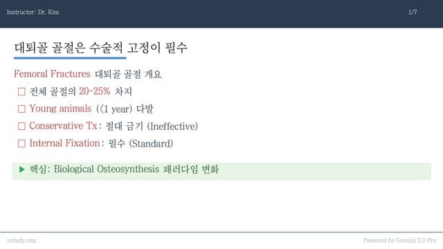 대퇴골 골절: 부위별 수술적 접근