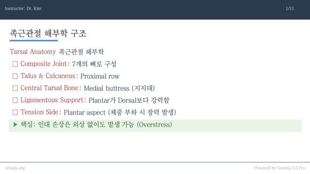 족근관절과 중족골: 골절부터 관절고정술까지