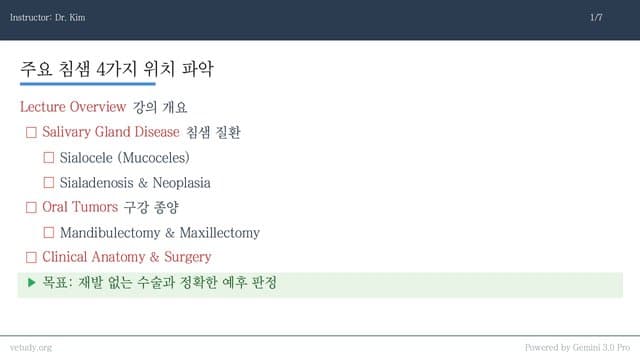 침샘 질환과 구강 종양 수술: 임상 접근